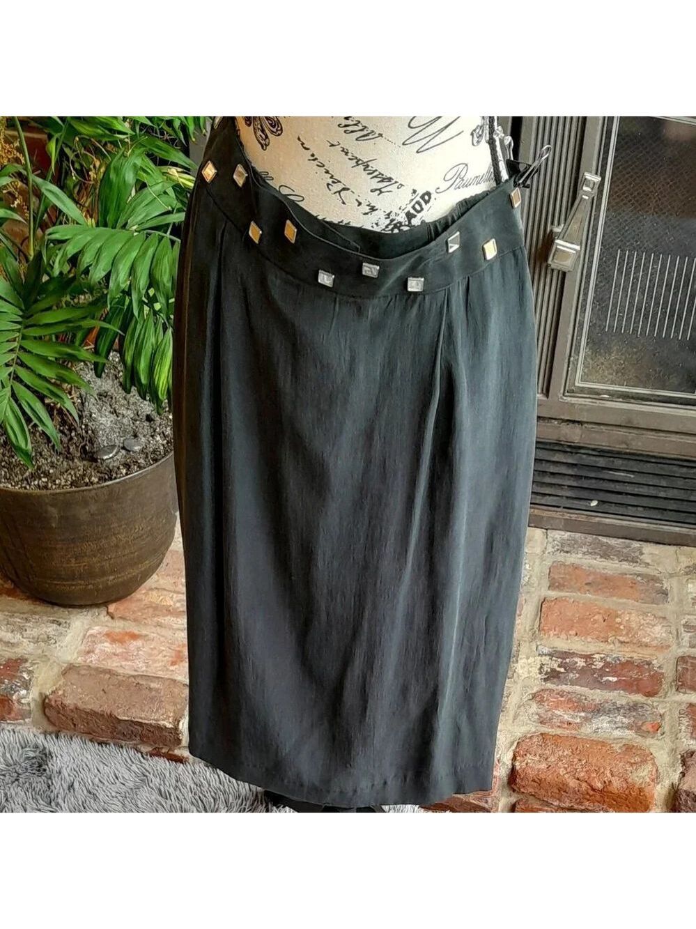 Vintage Memphis Silk Skirt